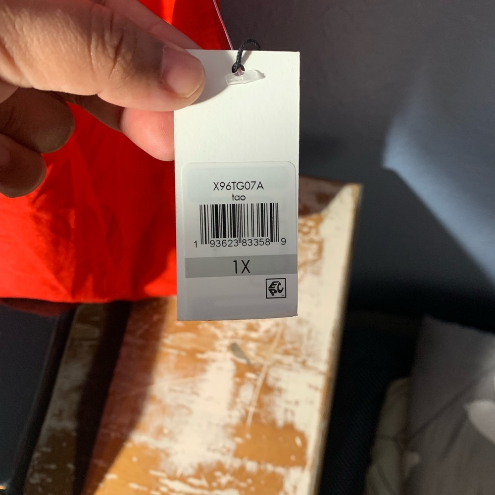 Calvin Klein, 1X , red, blouse